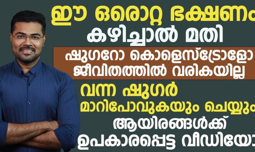 ഷുഗർ കൊളസ്ട്രോൾ ഒക്കെ തന്നെ നിങ്ങളുടെ ജീവിതത്തിൽ ഇനി വരാതെ ഇരിക്കുന്നതിന് വേണ്ടി നിങ്ങൾ ഈ ഒരു ഒറ്റ ഭക്ഷണം കഴിച്ചാൽ മാത്രം മതി